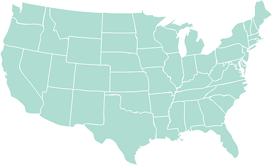Map of the United States of America